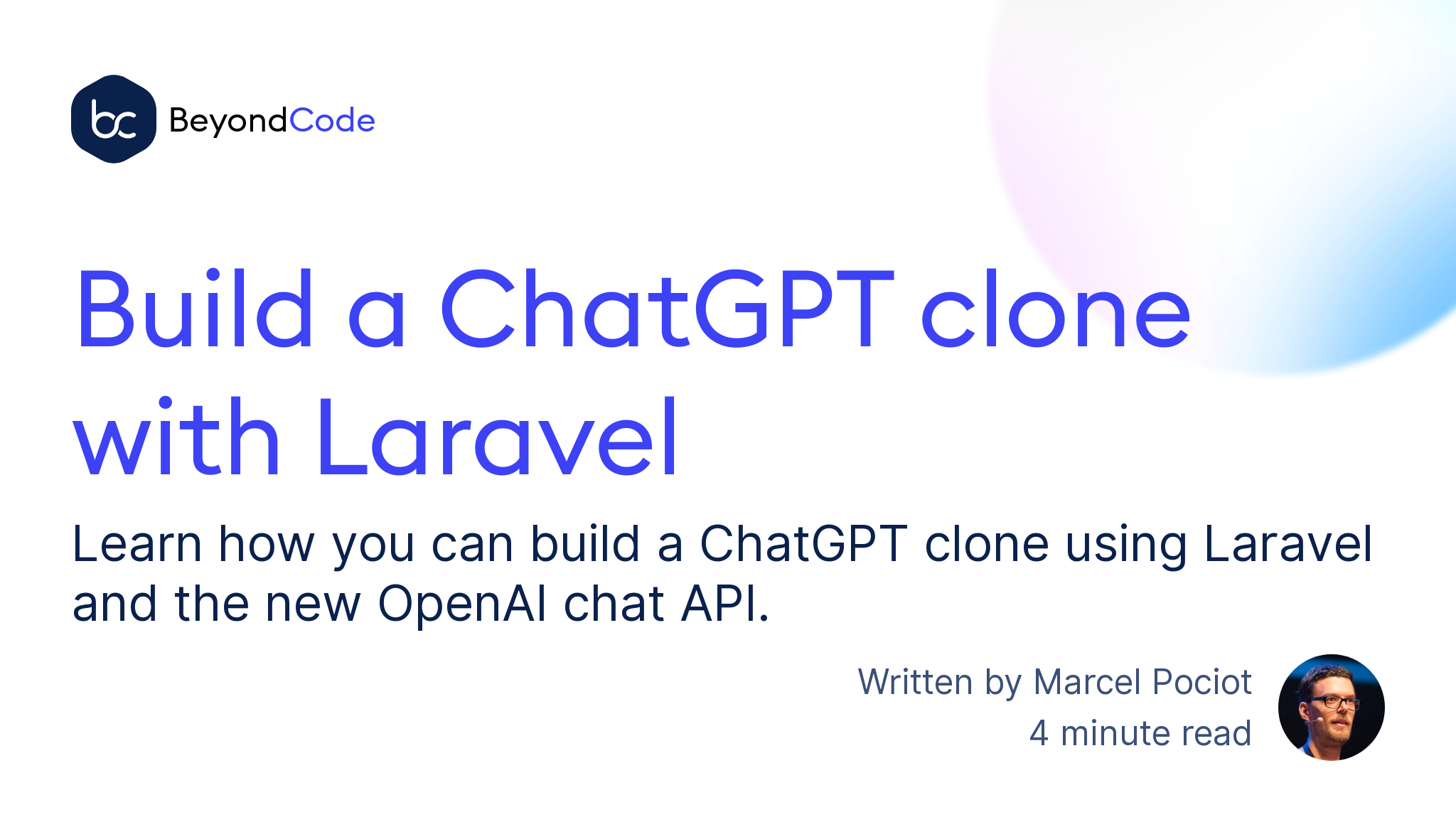 Build a ChatGPT clone with Laravel - Beyond Code